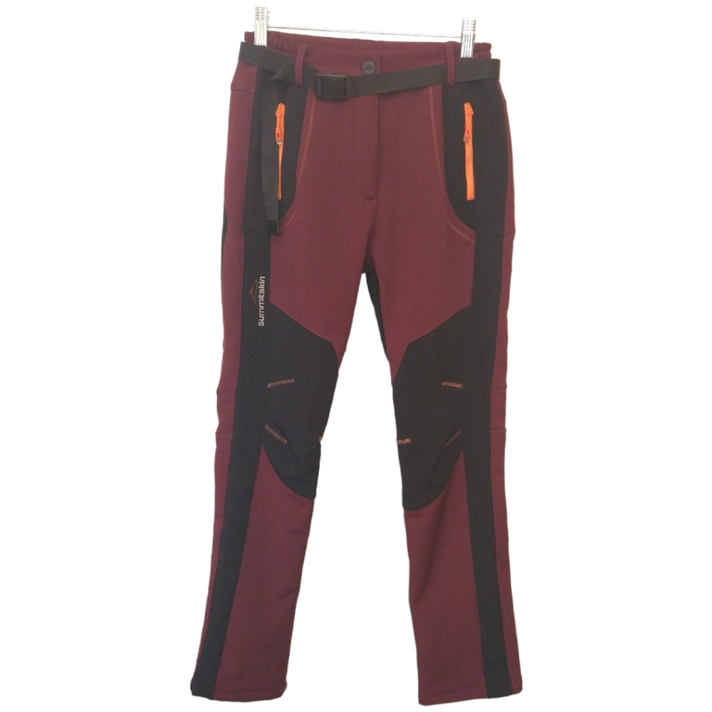 Summitskin Purple Black Versa Hiking Fleece Lined Pants. Small